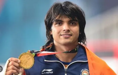 Neeraj Chopra in T-shirt Hall of Fame