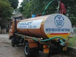 Water shortage in half the city...