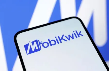 One Mobikwik shares listed at 442