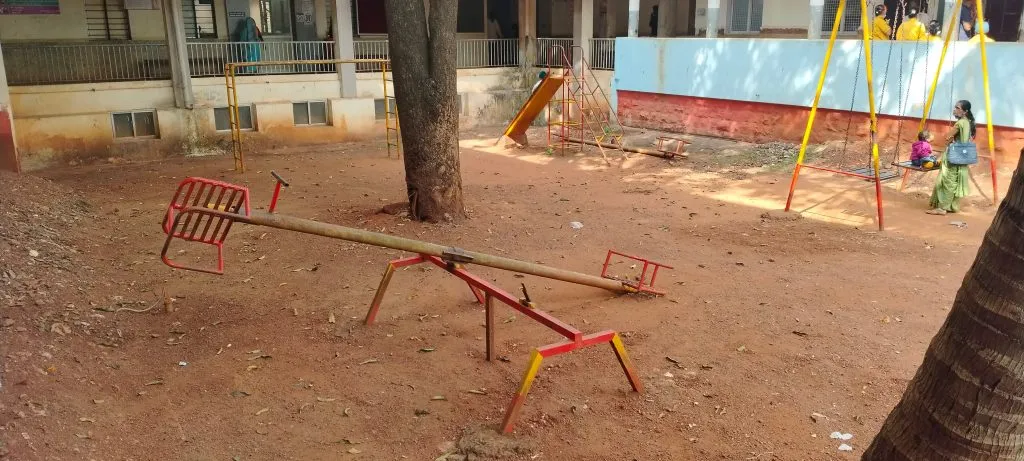 Demand for repair of play equipment in Civil Hospital