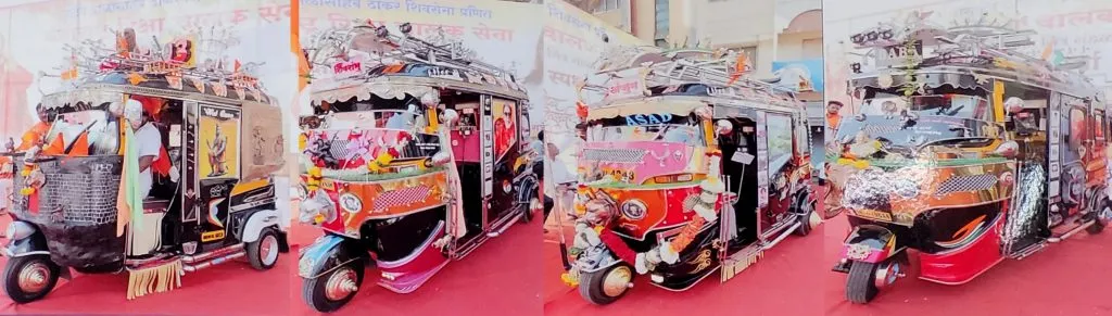 Yunus Maulvi's rickshaw won the Miss Maharashtra title