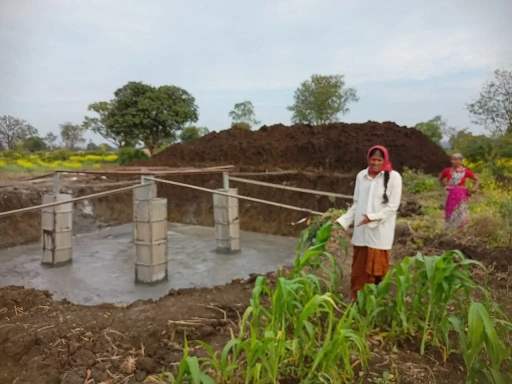 Digging for power lines in Yellur-Vadgaon Shivara