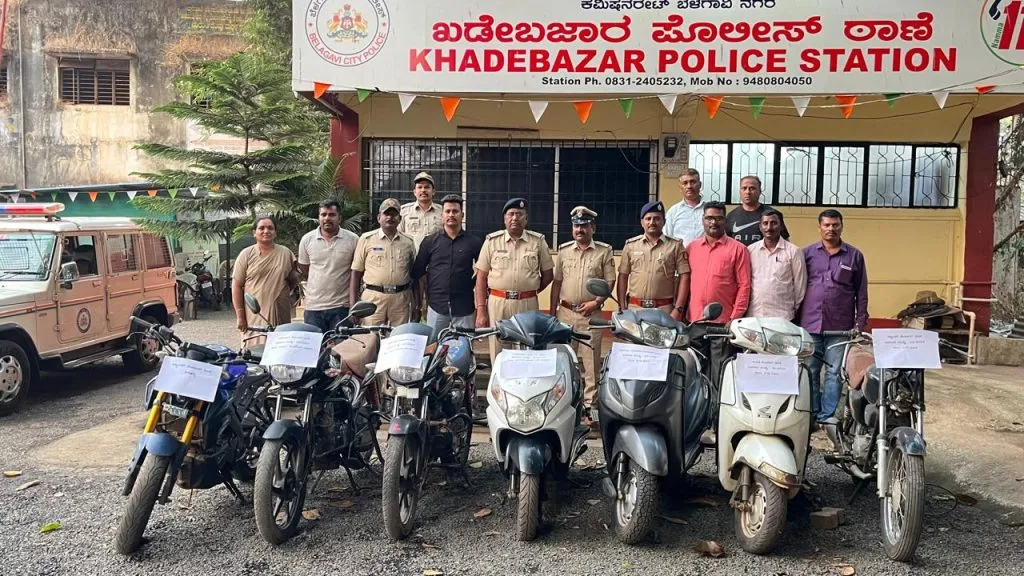 Seven two-wheelers worth Rs 3.5 lakh seized from a persistent motorcycle thief