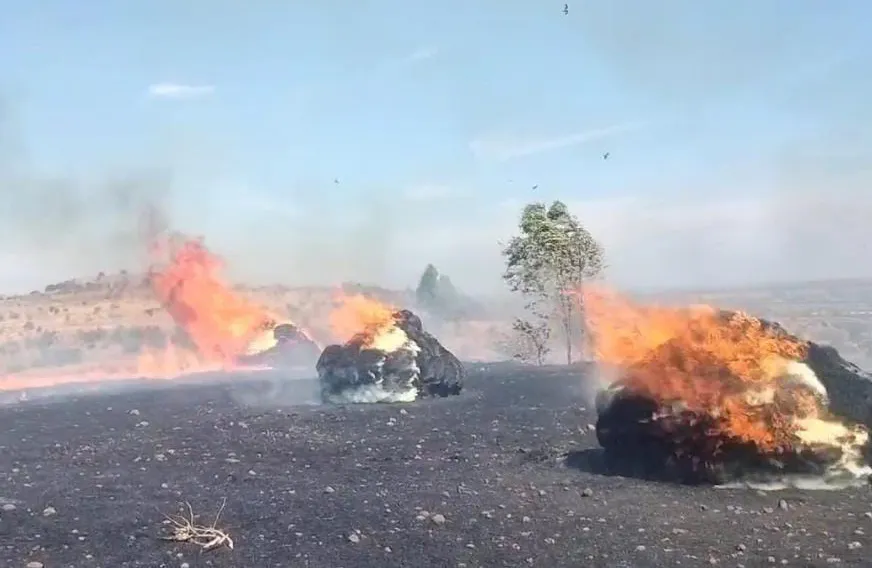 More than 30 grass groves catch fire in Kolikopp