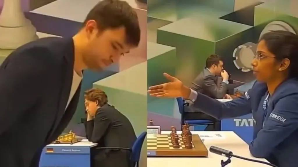 Yakubboev refuses to shake hands with Vaishali