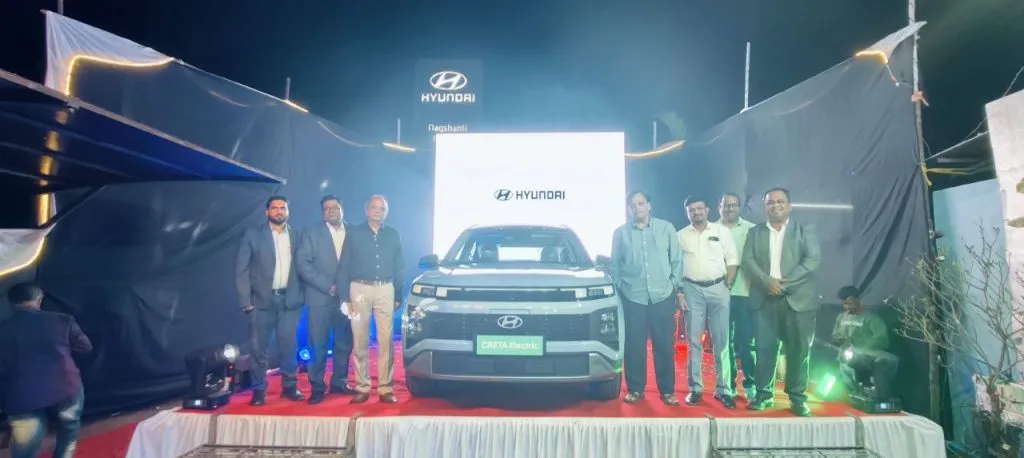 ‘Creta Electric’ vehicle launched at Nagashanti Hyundai showroom