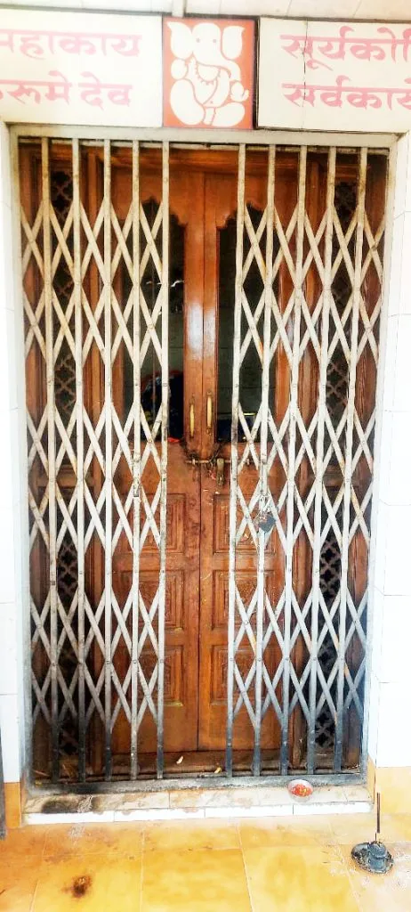 Donation box extended at Uchgaon Ganesh temple