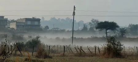 The temperature dropped.. The humidity increased..