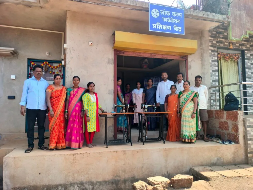 Lokkalp Foundation provides a sewing machine to a woman