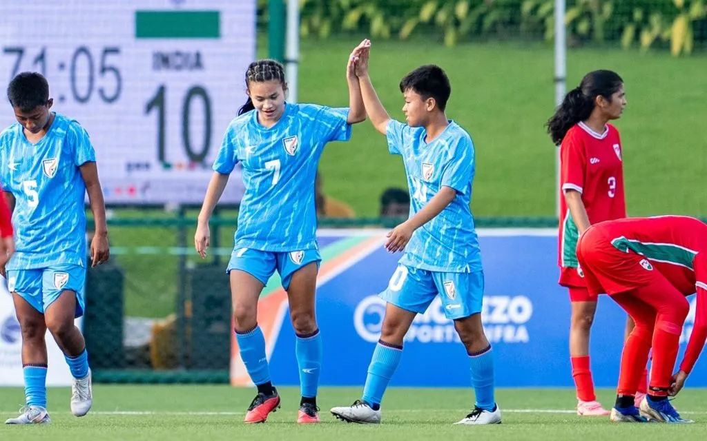 Indian women's second win over Maldives