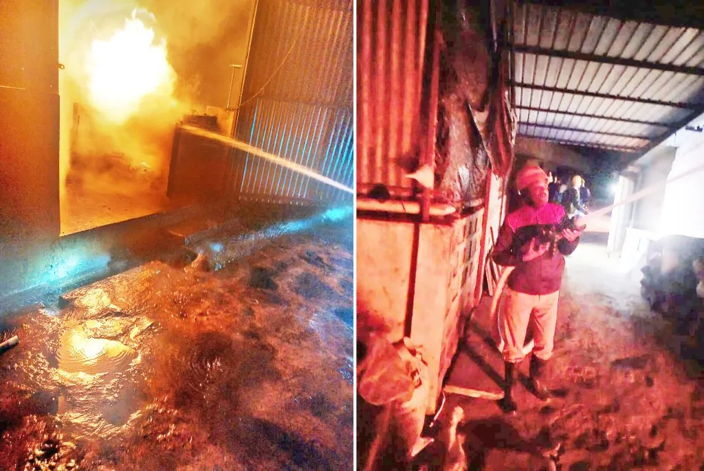 Fire breaks out at cashew factory in Khanapur