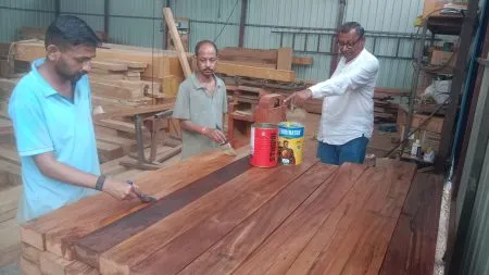 New Garuda Mandap is taking shape on Temblai Hill