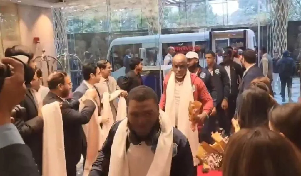 West Indies team arrives in Pakistan