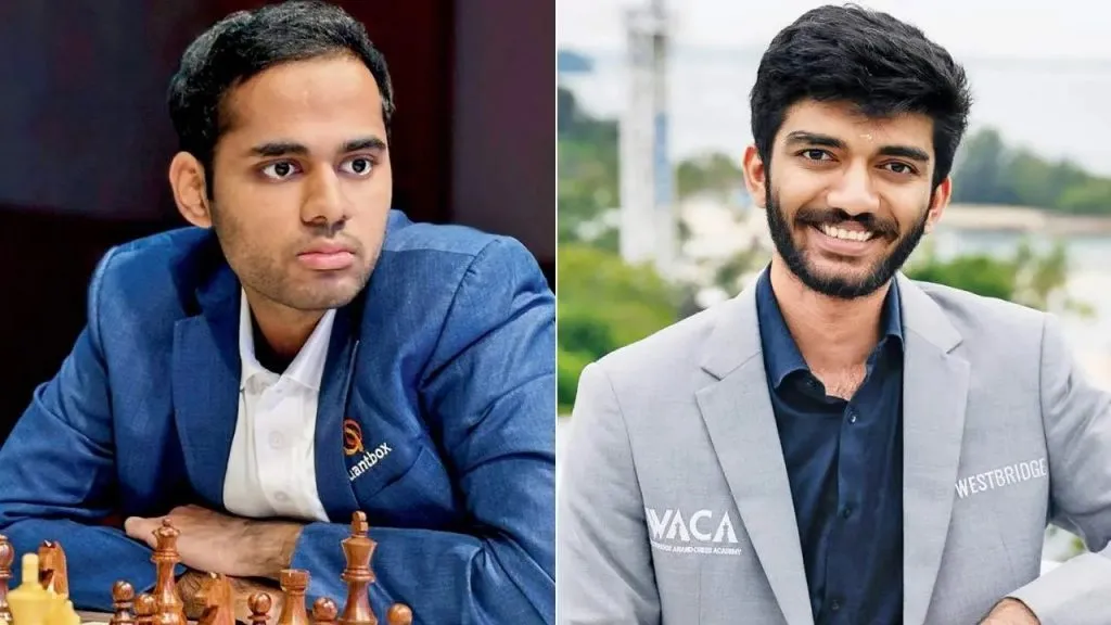 Irigesi is fourth and Gukesh is fifth.