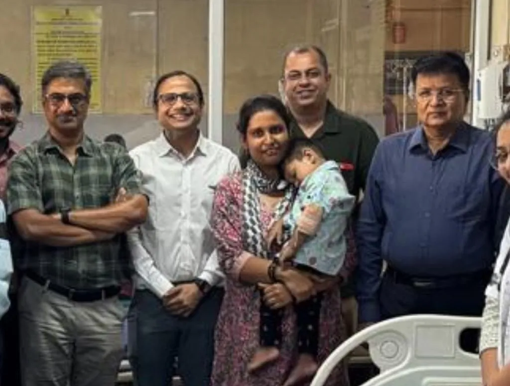 Successful surgery on a two-and-a-half-year-old hemophiliac child