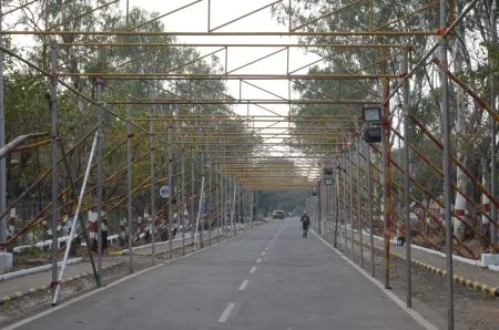 Preparations for the convocation ceremony are in full swing.