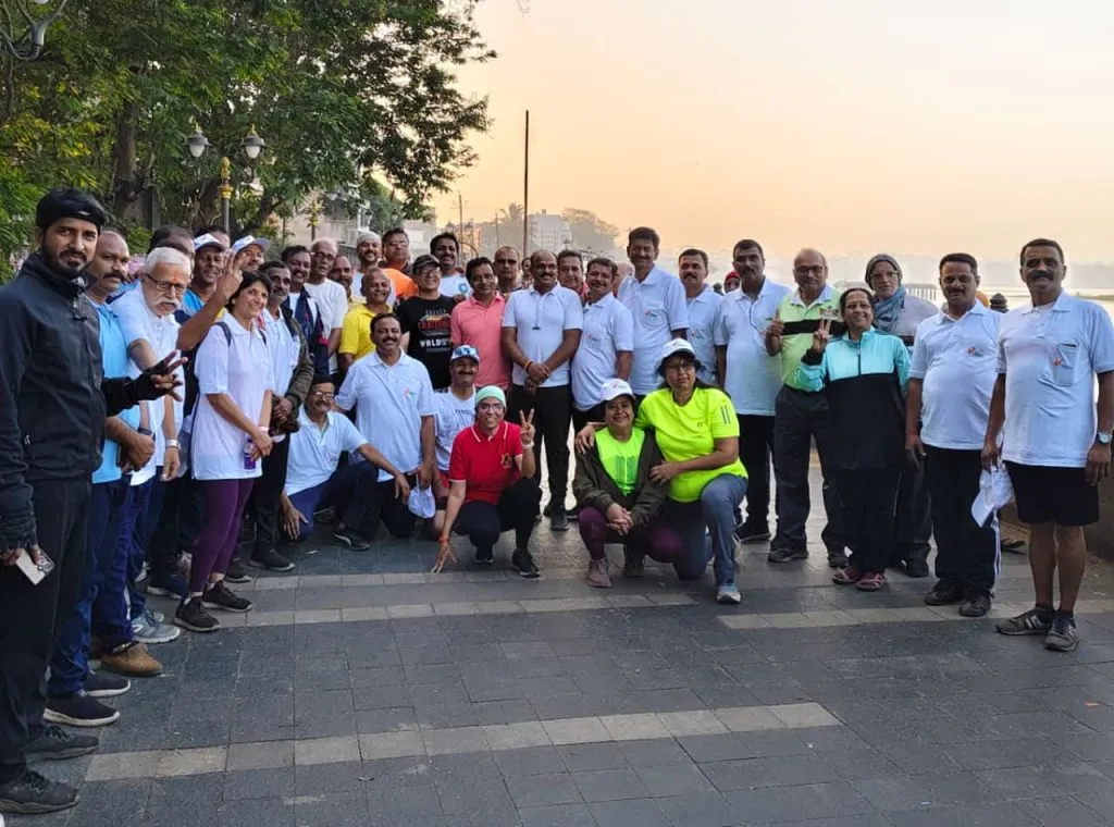 Rankala lovers gave a message of walking.