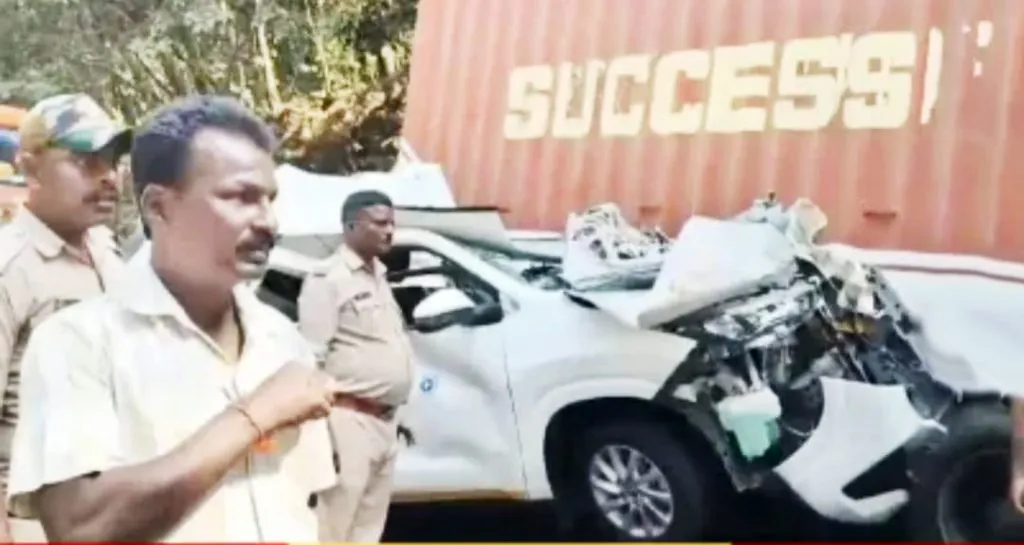 Six people from Belgaum injured in car accident at Arebail Ghat