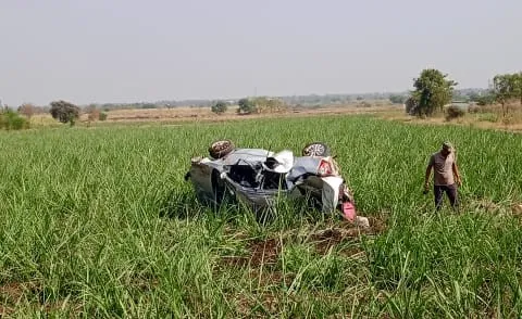 The car was traveling at high speed and crashed into a tree.