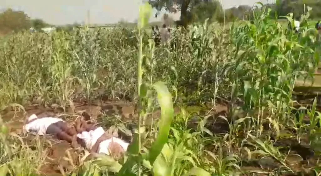 Got electrocuted while working in the field.