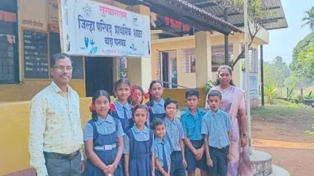 बांदा पानवळ शाळेची रंगोत्सव कार्यक्रमात राज्यात निवड