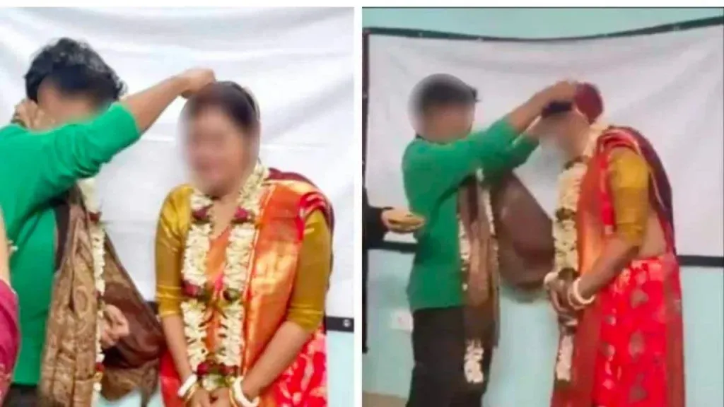 Female professor arranges marriage with student in classroom