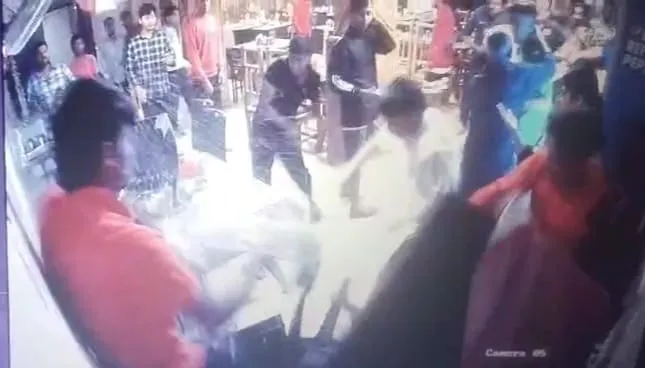 Hotel vandalized, three people beaten up