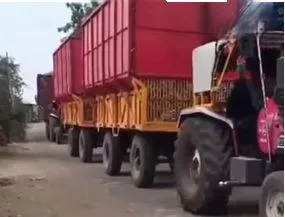 Farewell to the sugarcane procession...