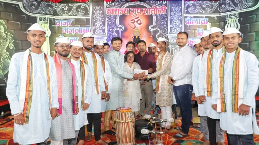 सातुळी जिल्हास्तरीय भजन स्पर्धेत नेरूरचे मोरेश्वर भजन मंडळ प्रथम