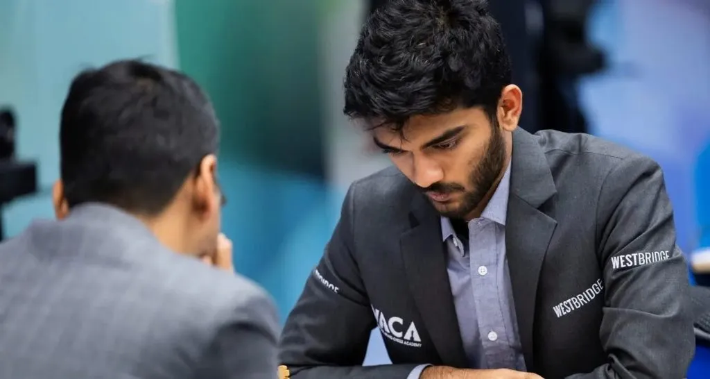 First blow to Pragyanand to lead by defeating Gukesh Mendons