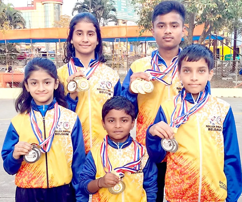 Belgaum athletes shine in Goa State Roller Skating Championship