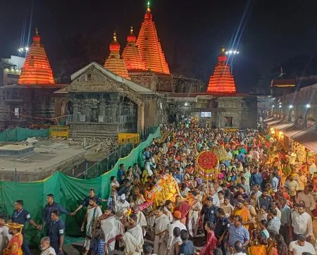 Ambabai's Maghi Palkhi ceremony is full of excitement