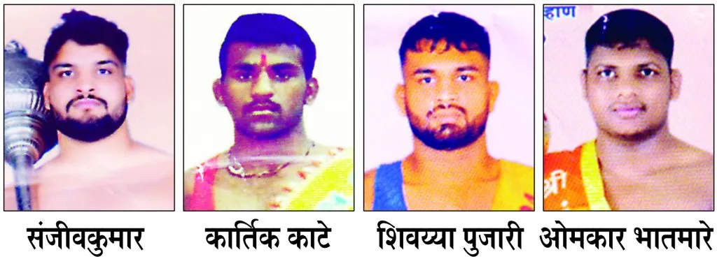 A grand wrestling ground at Tirthkundaye on Friday