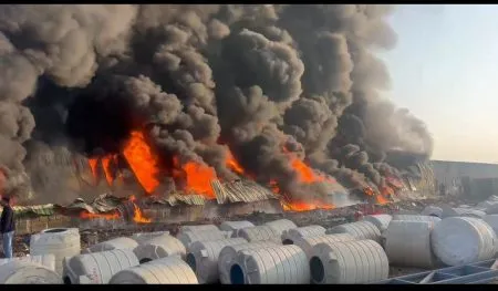 Fire breaks out at Aditi Foods warehouse