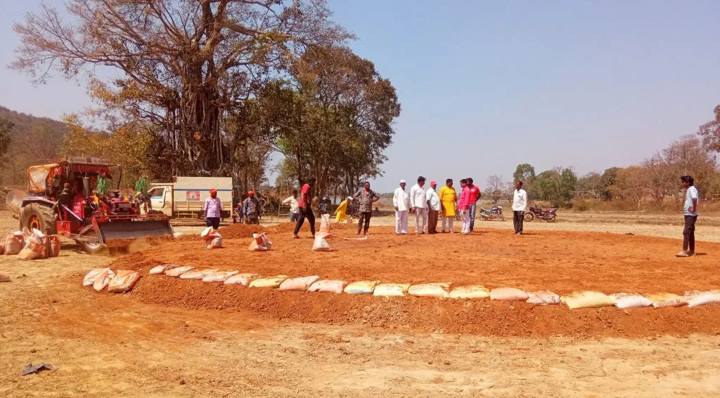 Wrestling ground today on the occasion of Nandgad Yatra