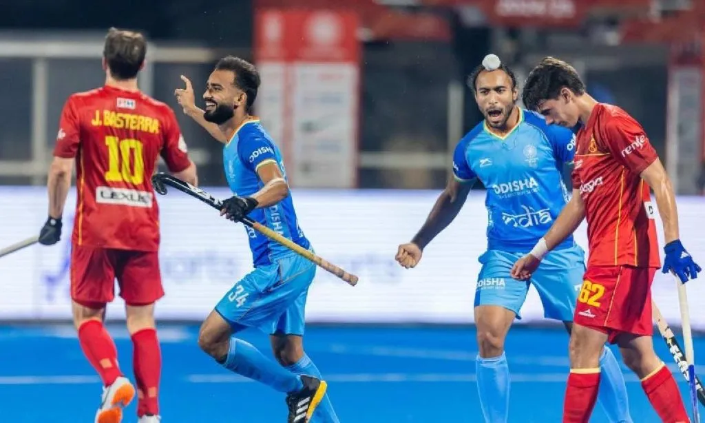 Spain beats Indian men's hockey team