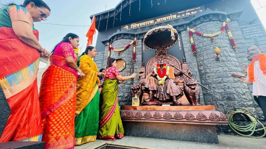 Shiv Jayanti celebrated at Savgaon by Rajmata Jijabai Pratishthan