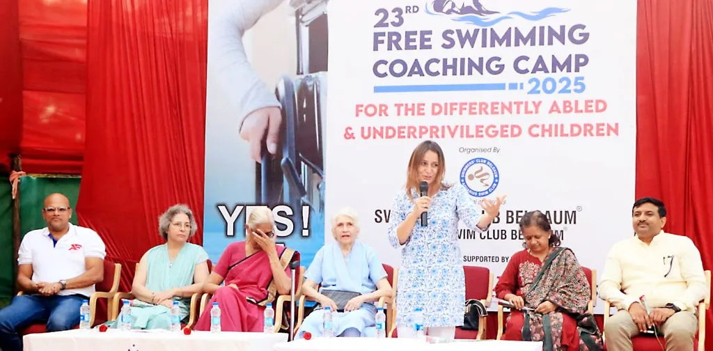 Free swimming camp in full swing