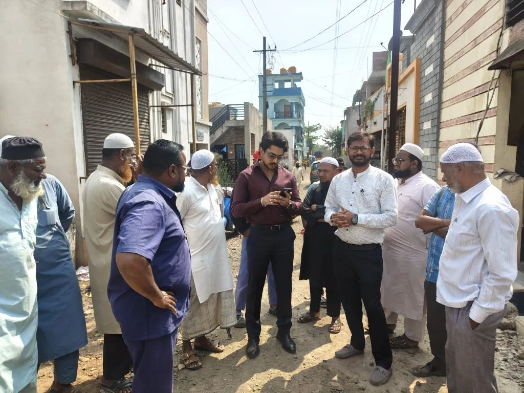 MLA team visits Ujjwal Nagar under the leadership of Aman Seth: Inspection of road and sewerage works