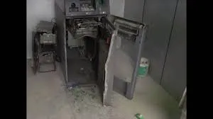 Two bank ATMs were broken into in one night.
