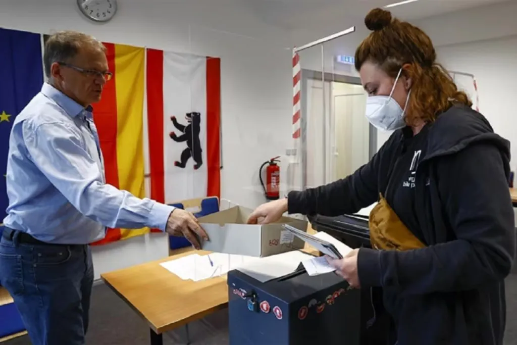Voting in Germany for the general election