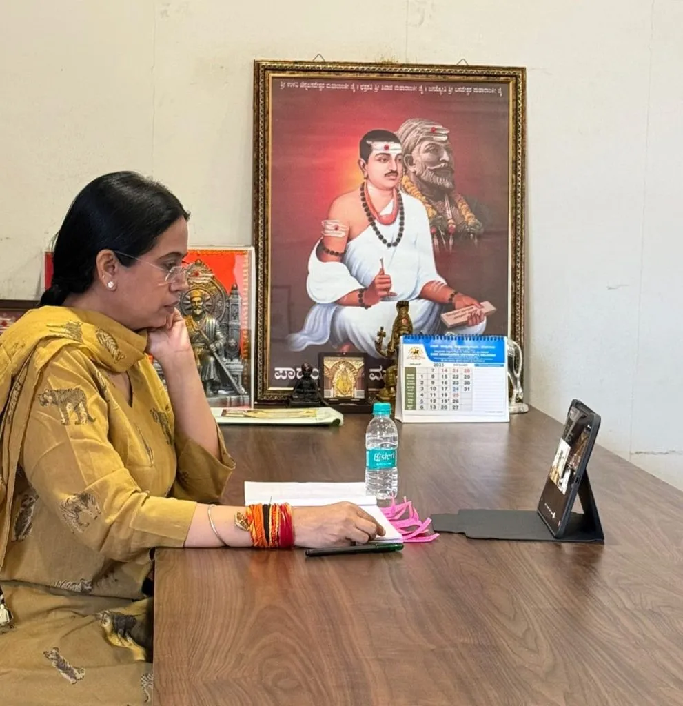 Minister Hebbalkar participates in pre-budget meeting via video conference