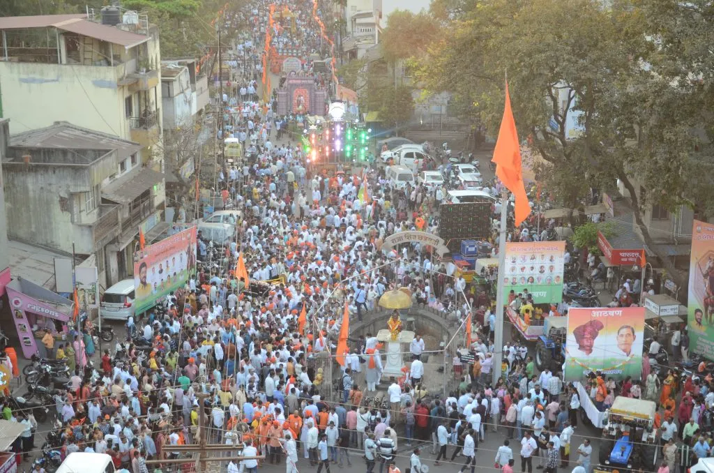 शिवगर्जनेने दुमदुमले कोल्हापूर Kolhapur reverberated with the roar of Shiva