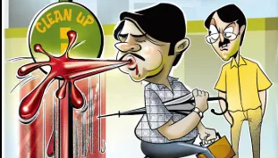 रस्त्यावर थुंकणाऱ्यांचा माज उतरवा! Get rid of those who spit on the streets!