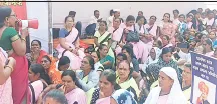 The voice of Anganwadi workers will echo at Azad Maidan