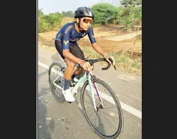 Rudranil patil wins silver in cycling