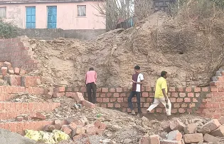 Poor work on a two crore rupee park