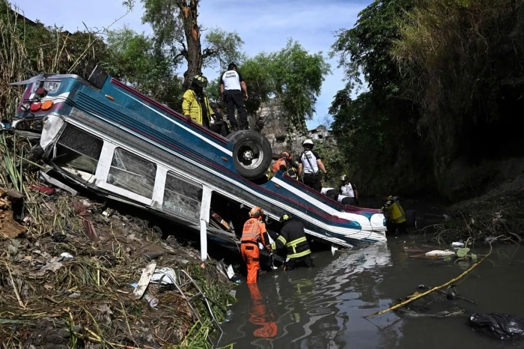 Bus accident in Guatemala, 55 dead