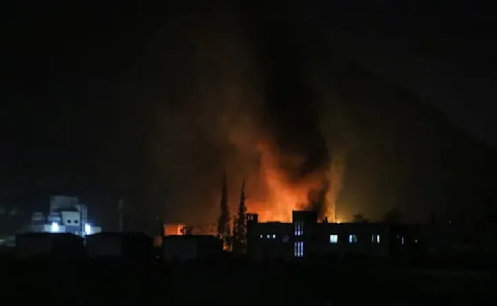 दक्षिण सीरियात इस्रायलकडून एअरस्ट्राइक Israeli airstrike in southern Syria