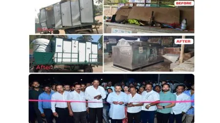 मालवण न.परिषदेच्या नादुरुस्त घनकचरा मशीन, बायो टॉयलेटची स्वखर्चातून दुरुस्ती